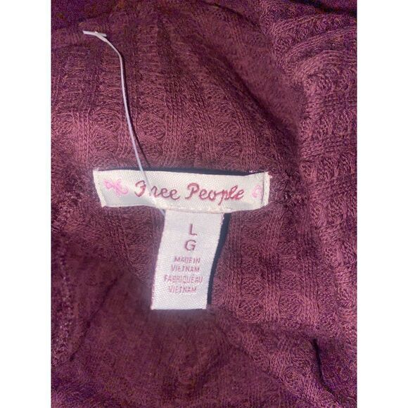 NWT Free People, Juicy Long Sleeve, date night, open back long sleeve sweater Lg - Picture 9 of 11